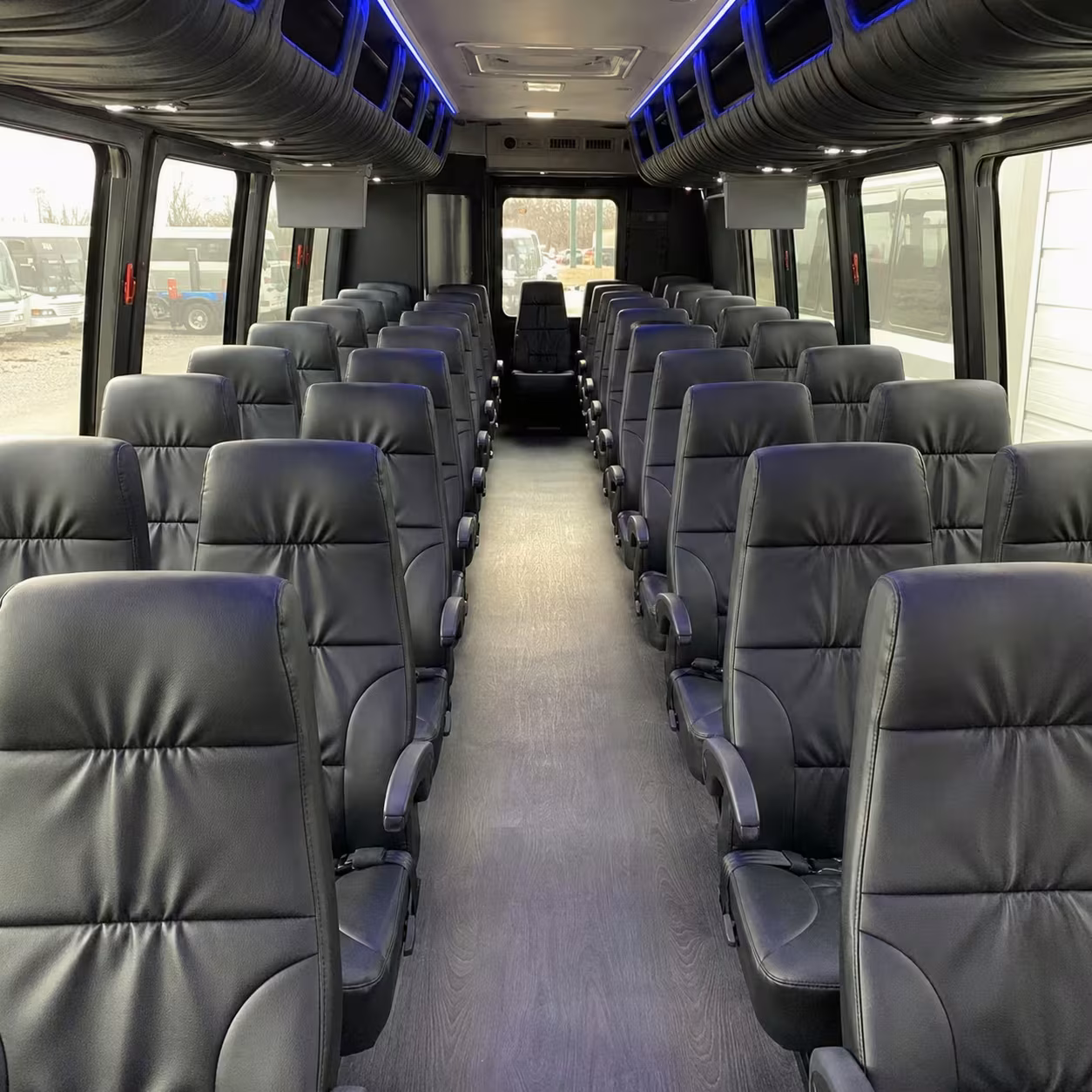 28 passenger minibus interior