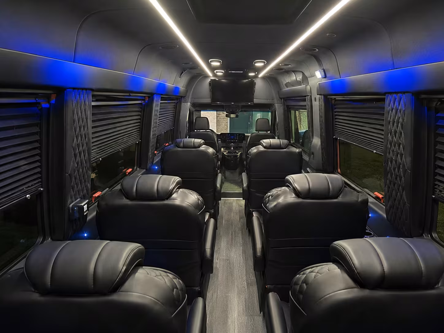 sprinter van with driver inside