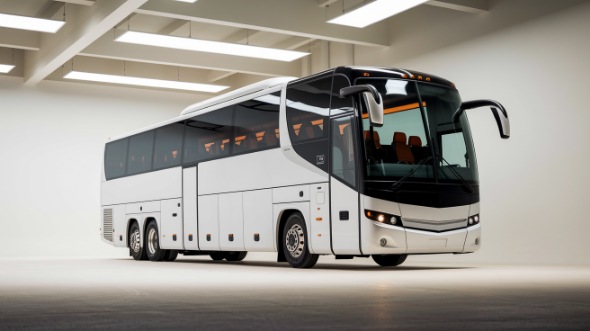 56 passenger charter bus exterior