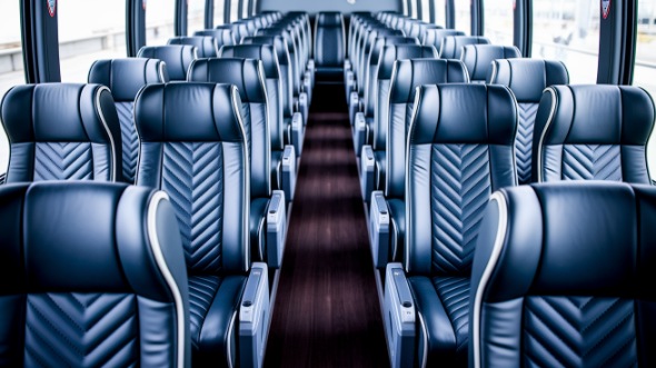 killeen 50 passenger charter bus inside