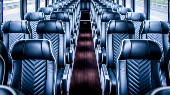killeen 55 passenger charter bus inside